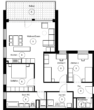 Grundriss_67104_0009 - Schö­ne, hel­le, 4.Zi.-Whg. mit EKB, Bal­kon, 2x gro­ßen Bade­zim­mern, inkl.1x TG-Stellplatz
