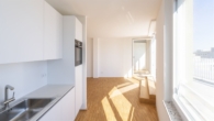 109_Küche+Wohnraum II - Hel­le 2‑Zimmerwohnung mit groß­zü­gi­ger Dachterrasse