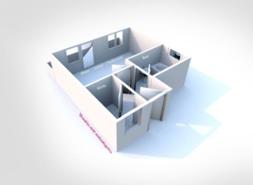 Schö­ne 1‑Zimmerwohnung mit Bal­kon und Stell­platz in Bad Wald­see zu vermieten!, 88339 Bad Waldsee, Etagenwohnung